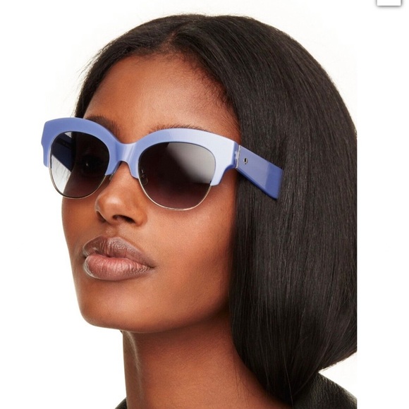 KATE SPADE BLUE CAT-EYE SUNGLASSES - Picture 14 of 14